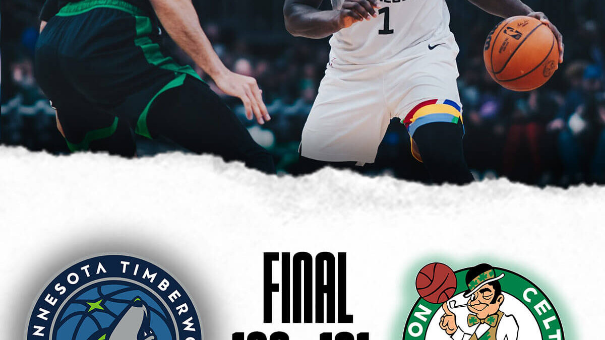 Minnesota Timberwolves 109, Boston Celtics 121: Los Timberwolves no pudieron con el poder ofensivo de los Celtics