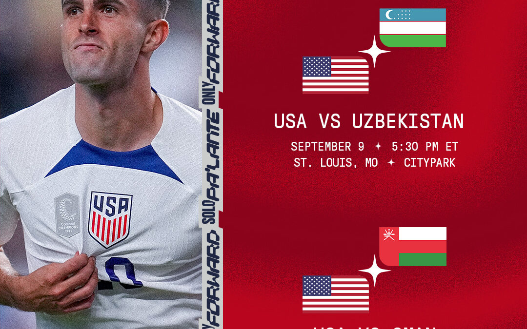 Estados Unidos se enfrentará a los calificados a la Copa Asiática, Uzbekistan y Oman este septiembre en St. Louis y St. Paul