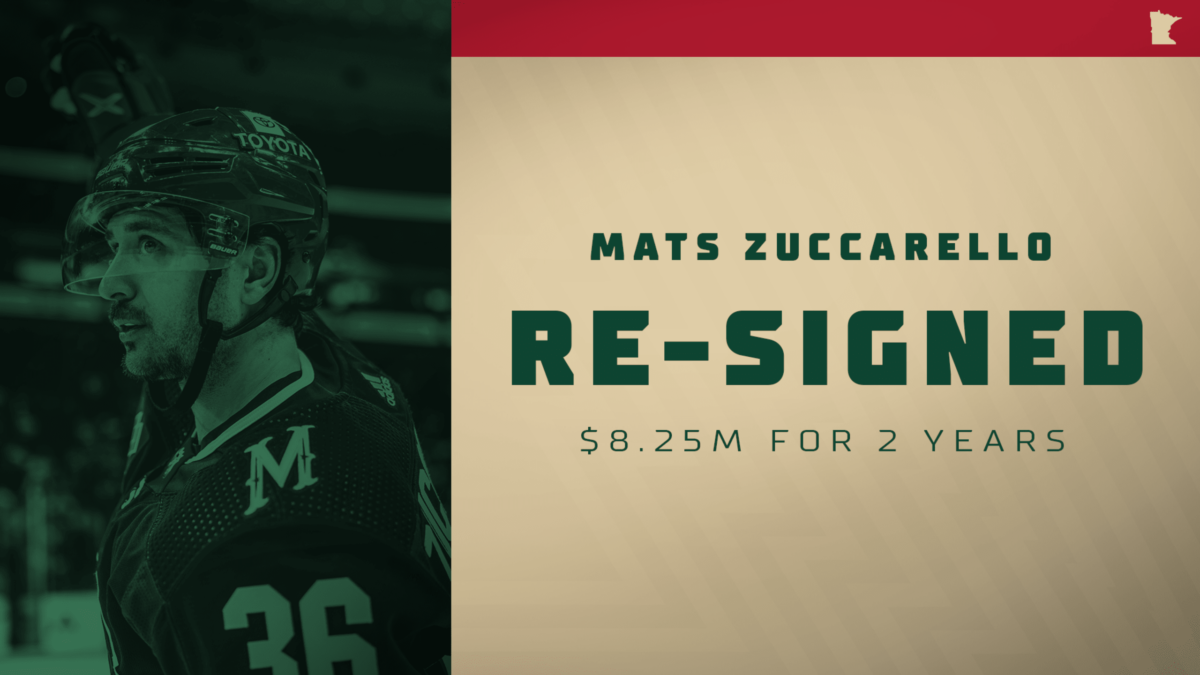 Minnesota Wild firma a Mats Zuccarello para una extensión de contrato