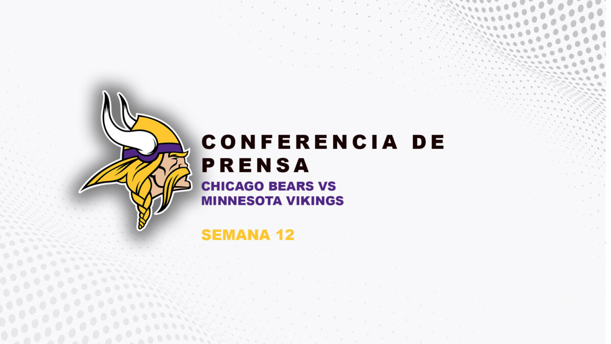 Conferencia de prensa: Chicago Bears vs Minnesota Vikings | Semana 12