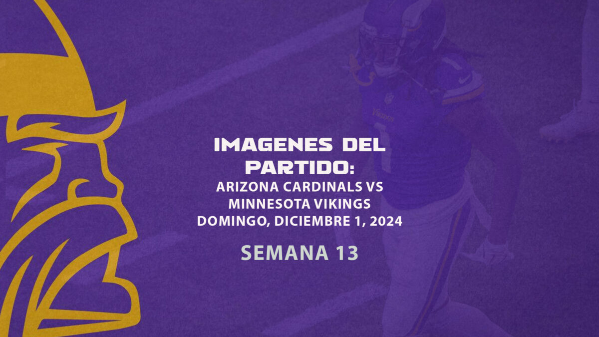 Imágenes del partido: Arizona Cardinals vs Minnesota Vikings | Diciembre 1, 2024 | U.S. Bank Stadium