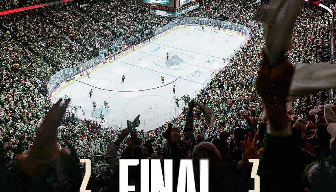 Los Vegas Golden Knights derrotaron a los Minnesota Wild 3-2 en el Juego 6, convirtiéndose en el primer equipo de la Conferencia Oeste en avanzar a la segunda ronda de los playoffs de la NHL. 