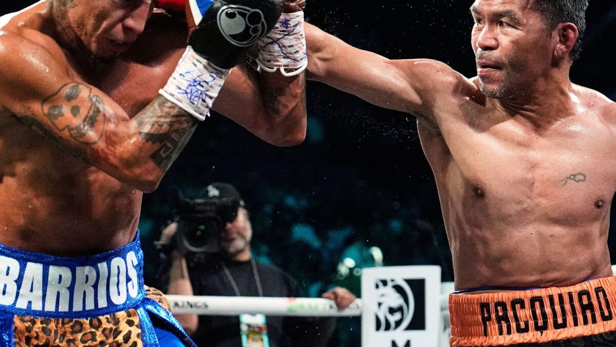 Manny Pacquiao, de 46 años, se enfrenta a Mario Barrios y logra un empate mayoritario