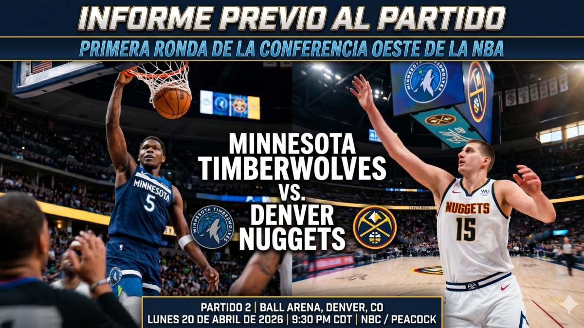 Previa: Todo lo que debes saber del Juego 2: Timberwolves vs. Nuggets