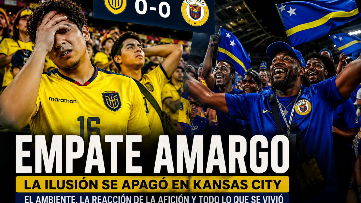 VIDEO | Ambiente tenso y frustración en Kansas City durante el Ecuador vs Curazao