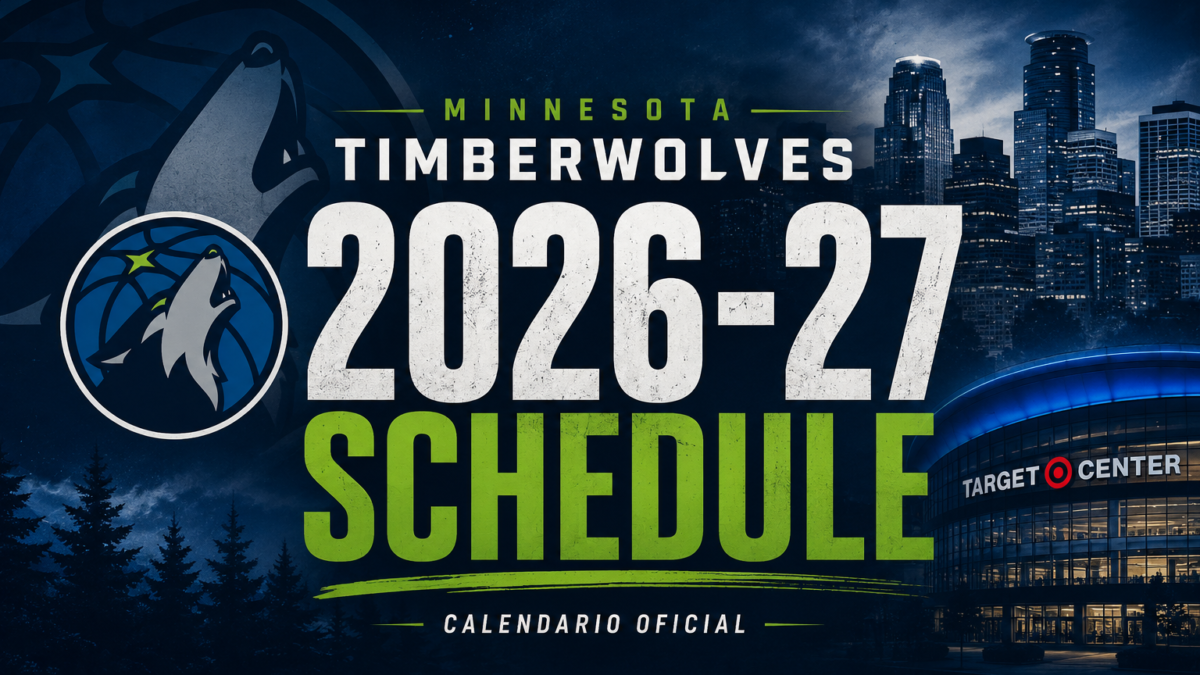 Timberwolves anuncian su calendario para la temporada 2026-27